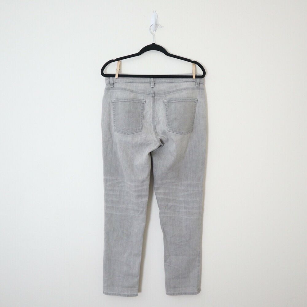 Eileen Fisher Stretch Organic Cotton Boyfriend Jeans Vintage Grey - Picture 8 of 10